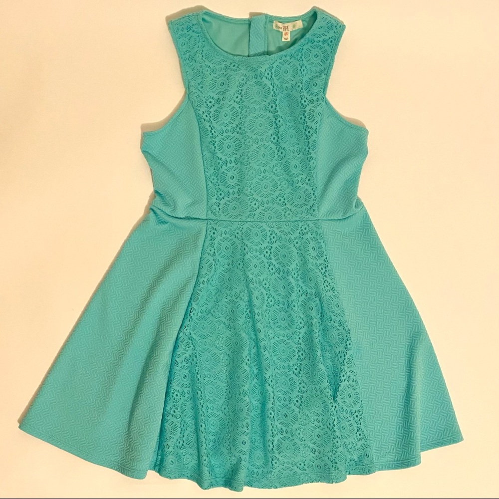 LOVE FIRE 🦋 TEEN / KID 🦋 DRESS 🦋 AQUA 🦋 SUMMER